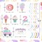 Pastel Ice Cream “Two Sweet” 2nd Birthday Party Decorations – Ice Cream & Donut Hanging Swirls, Summer-Themed Streamers for Baby’s Second Birthday Ice Cream Party
